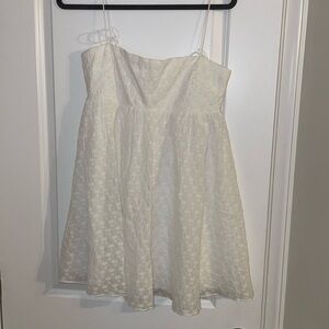 Amanda Uprichard White Babydoll Dress
